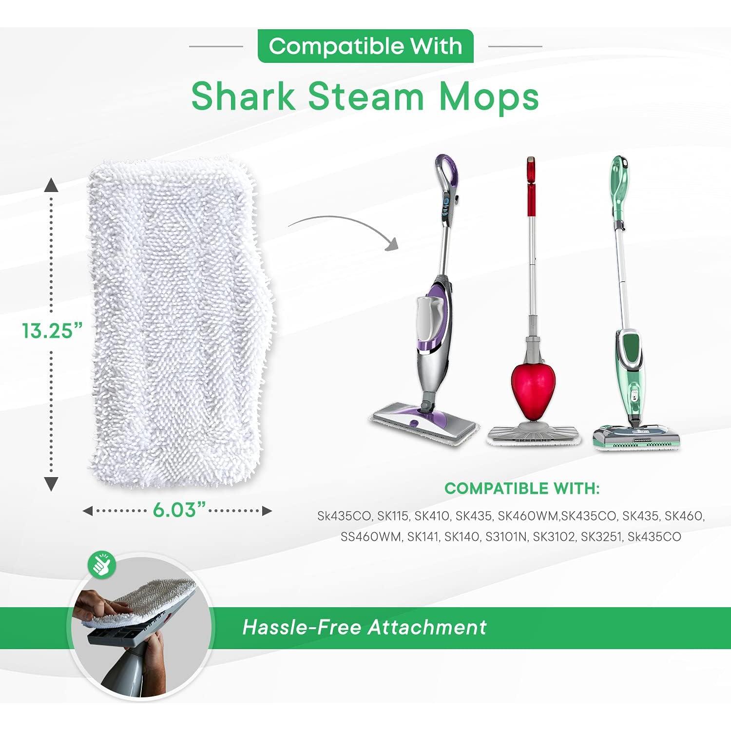 Paquete de 4 Almohadillas de Microfibra Turbo para Mopa Shark