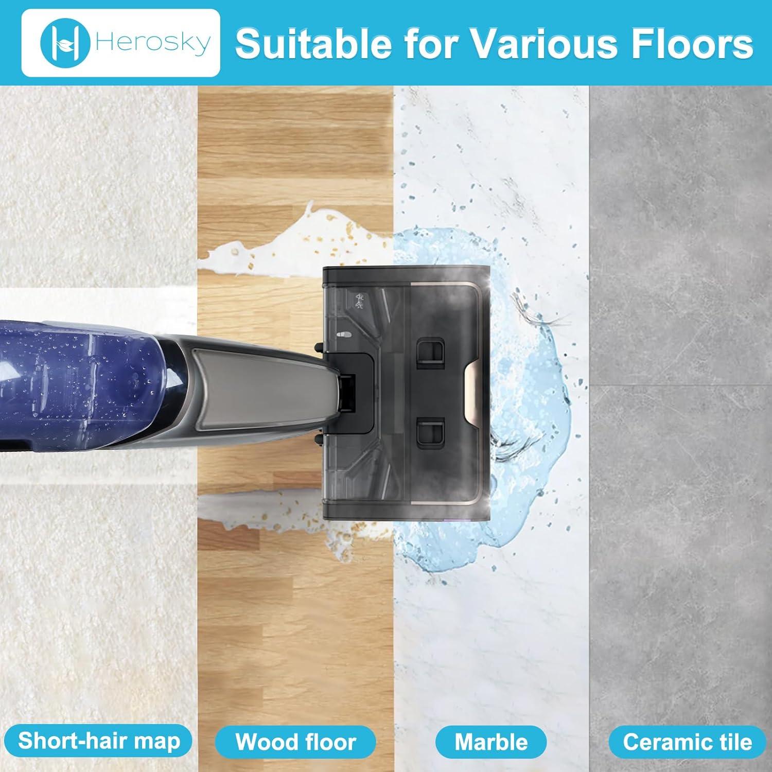 2 Rodillos de Repuesto SD201 Herosky para Mop de Vapor Shark