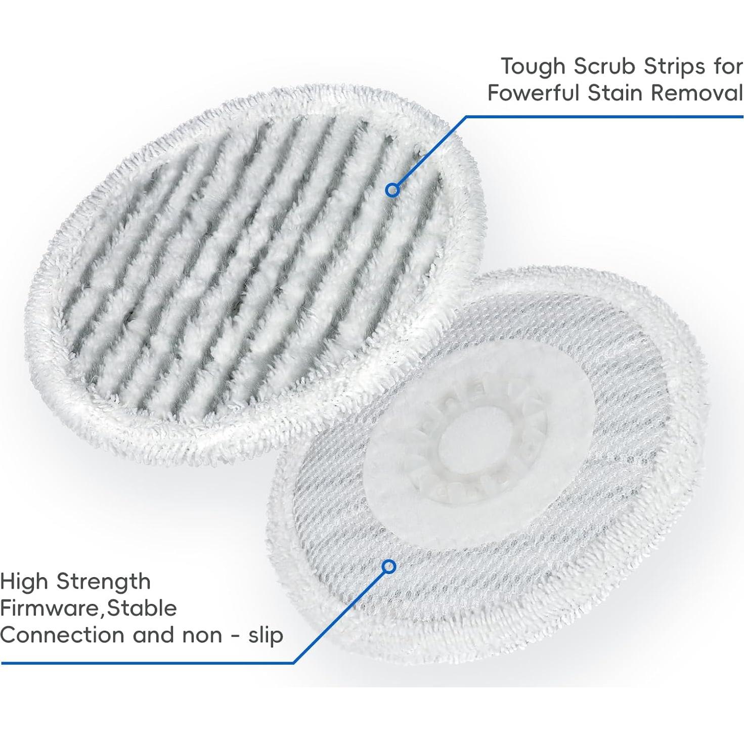 Paquete de 10 almohadillas de microfibra Vickorpen para mopa de vapor