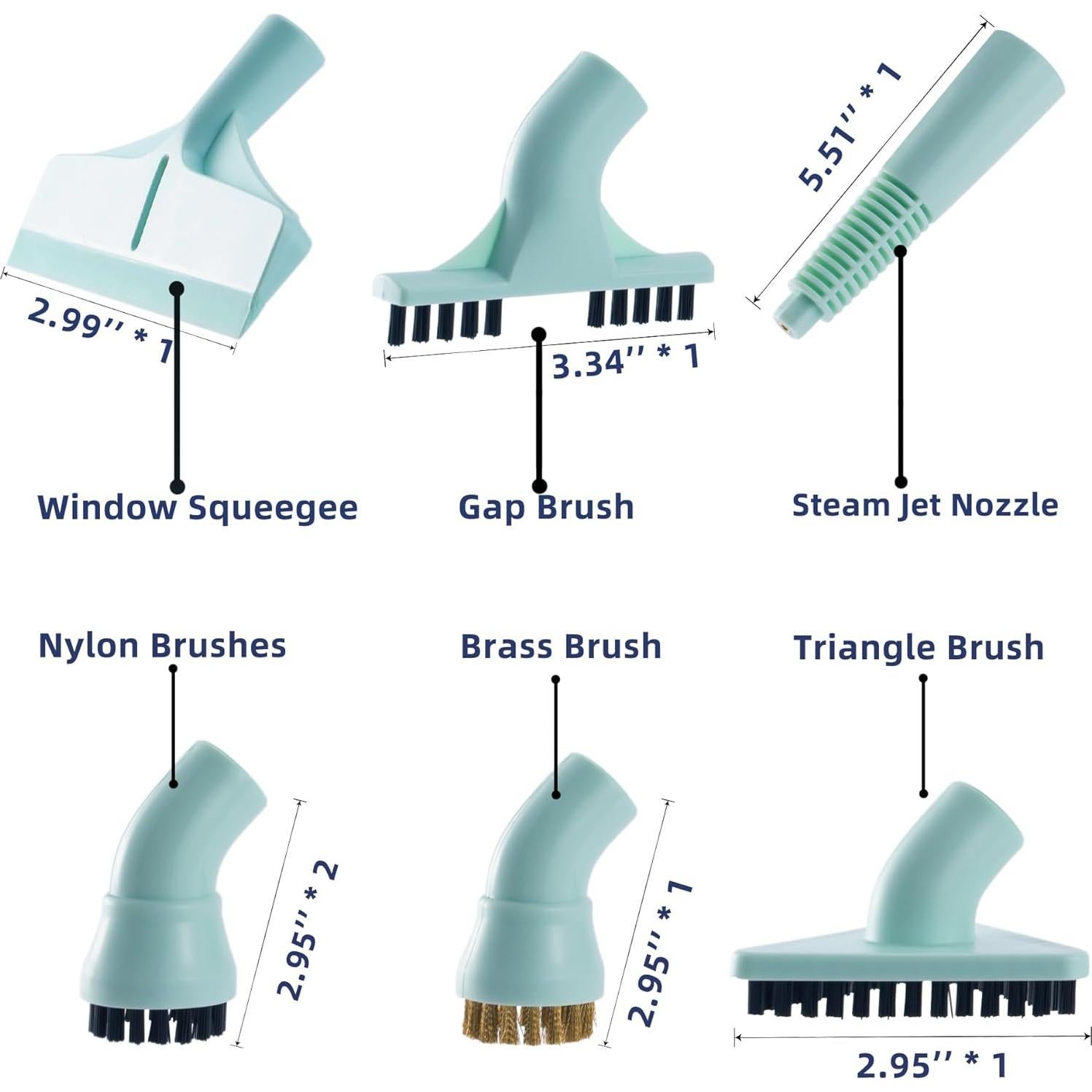 Accesorios de Reemplazo Newbealer NB602N - 7 Piezas para Limpiador de Vapor
