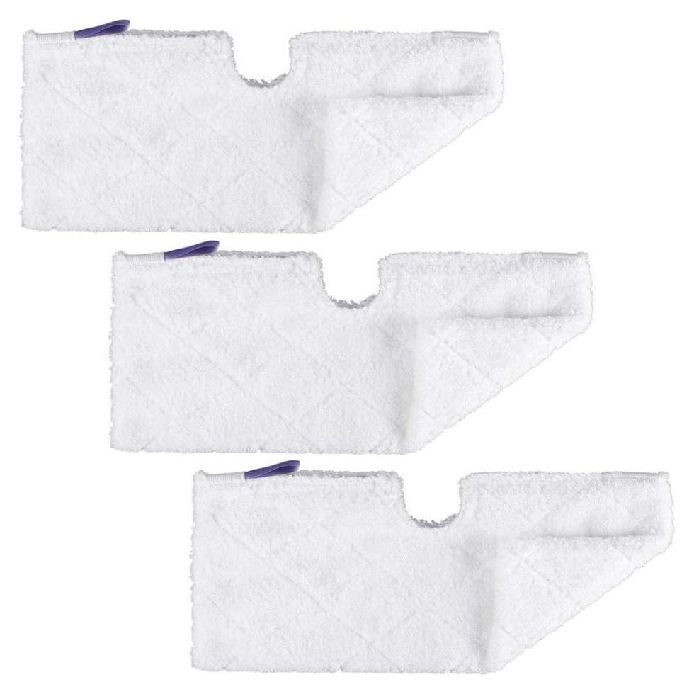 3 Almohadillas de Microfibra Doble Cara Turbokey para Mopa Shark