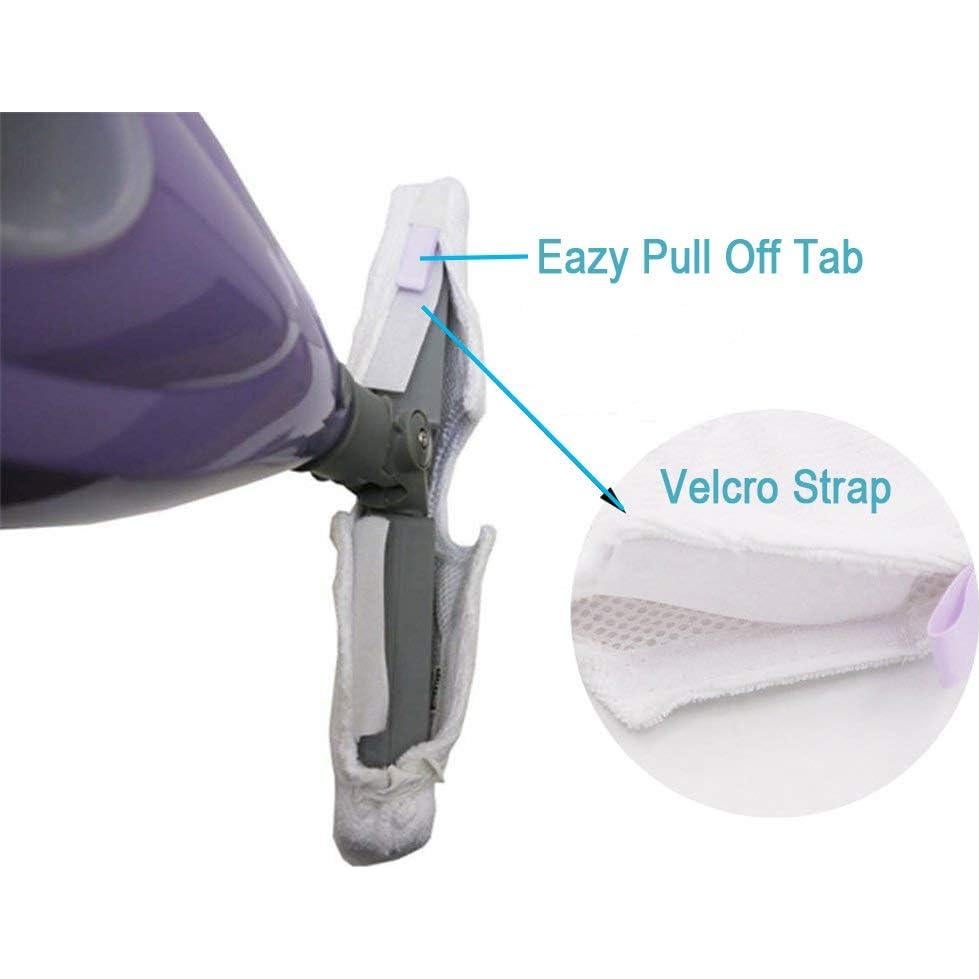 3 Almohadillas de Microfibra Doble Cara Turbokey para Mopa Shark