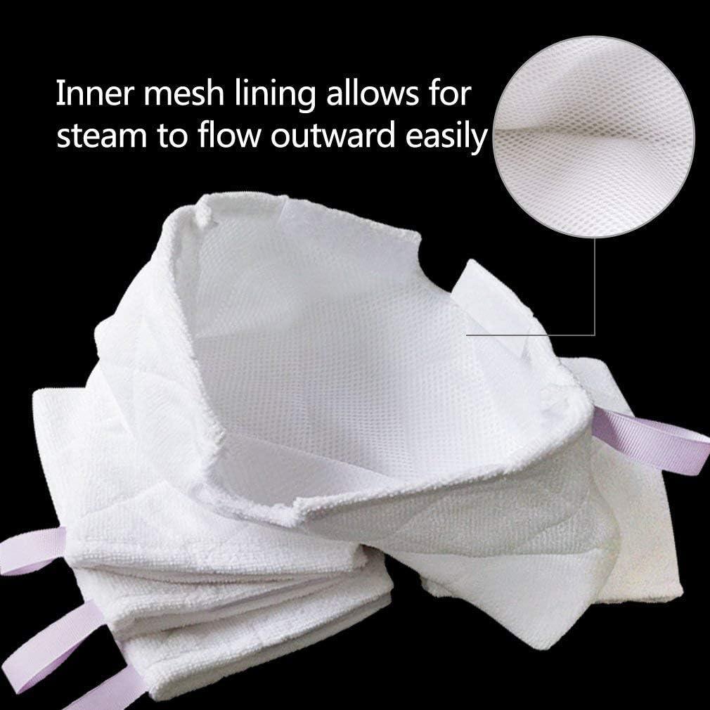 3 Almohadillas de Microfibra Doble Cara Turbokey para Mopa Shark