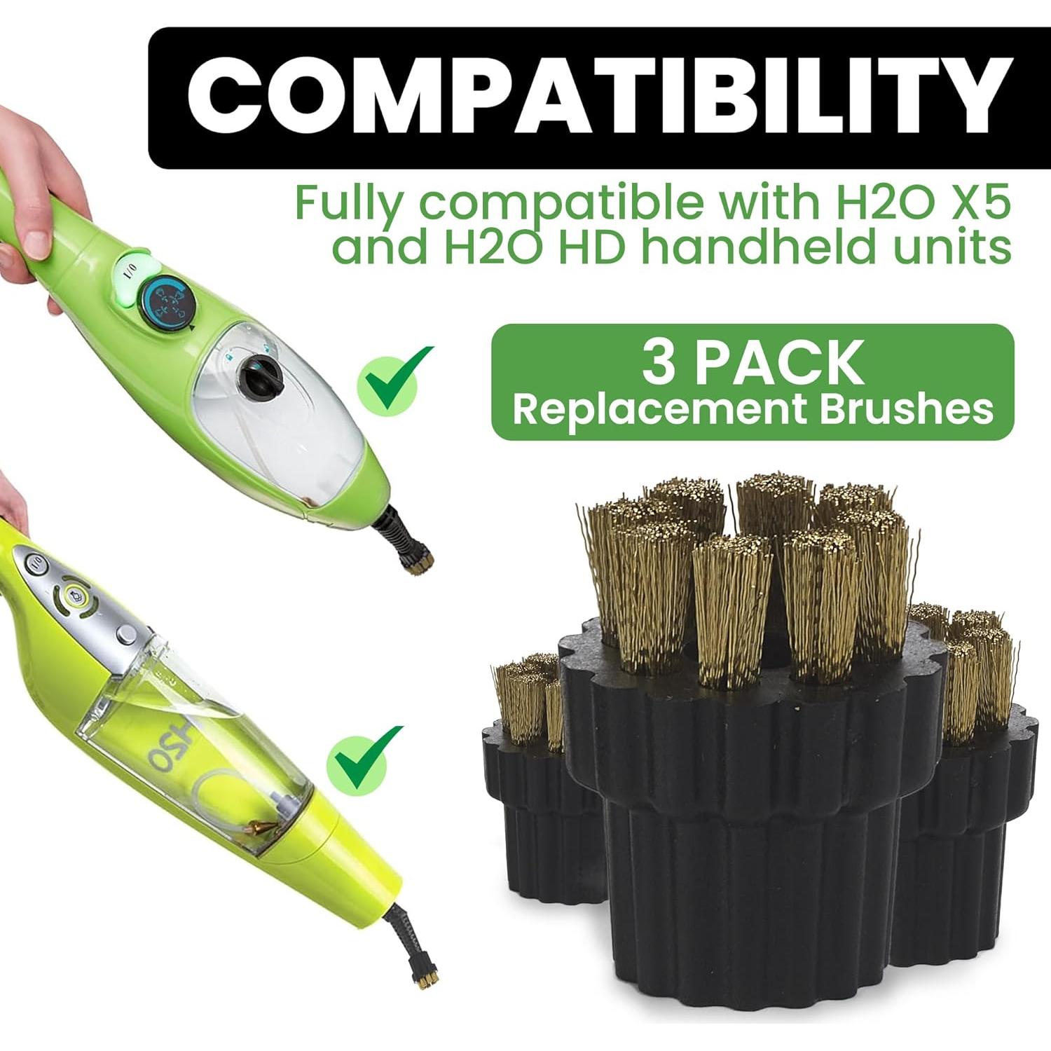 Paquete de 6 Cepillos de Micro-Limpieza H2O - Reemplazo Mopas de Vapor