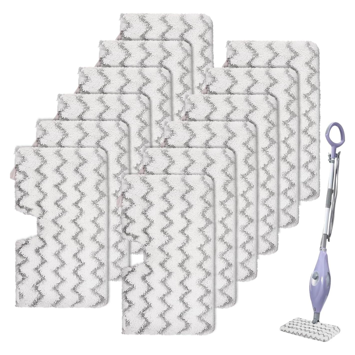 Almohadillas de vapor Shark S3500 S3601 - 12 Repuestos Microfibra