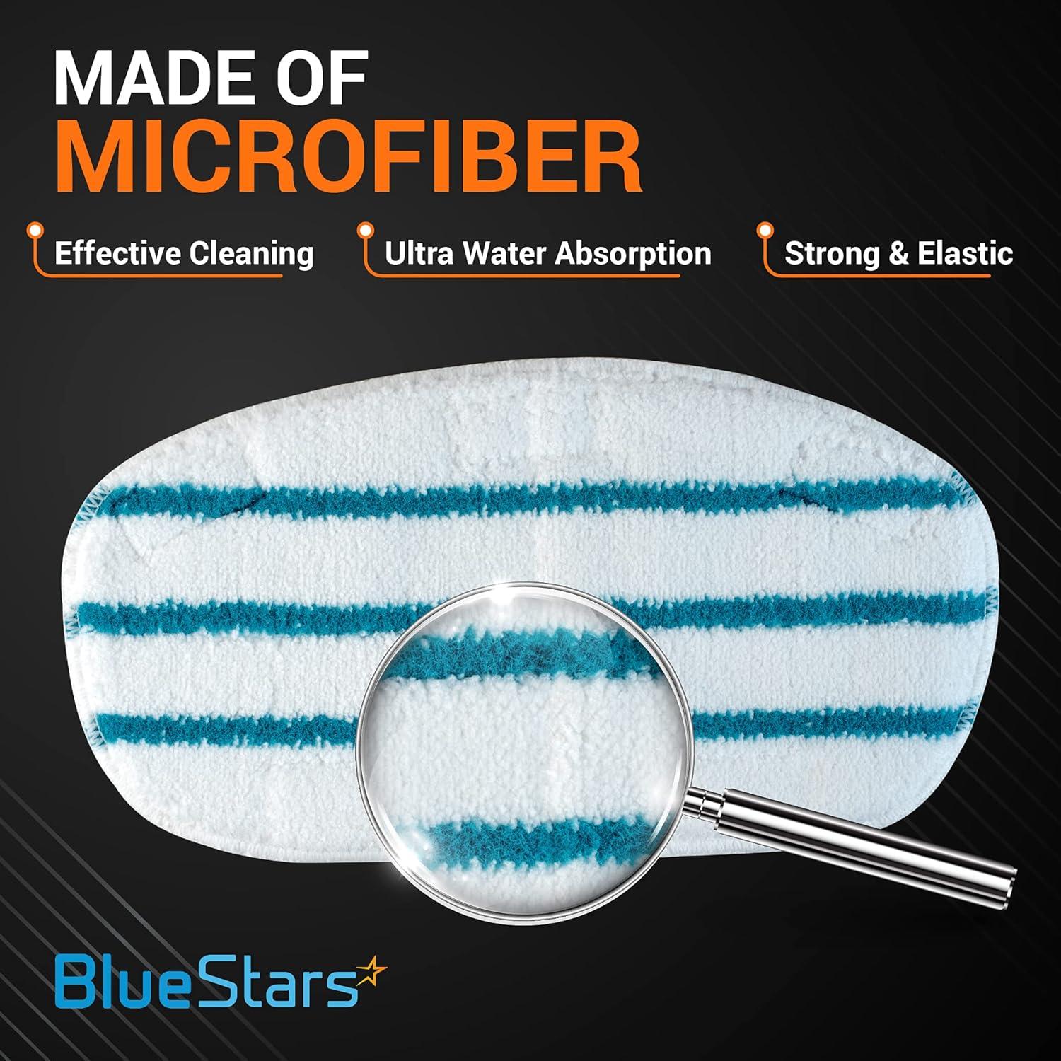Almohadillas de Reemplazo Microfibra BlueStars para Mopa PurSteam 10 en 1