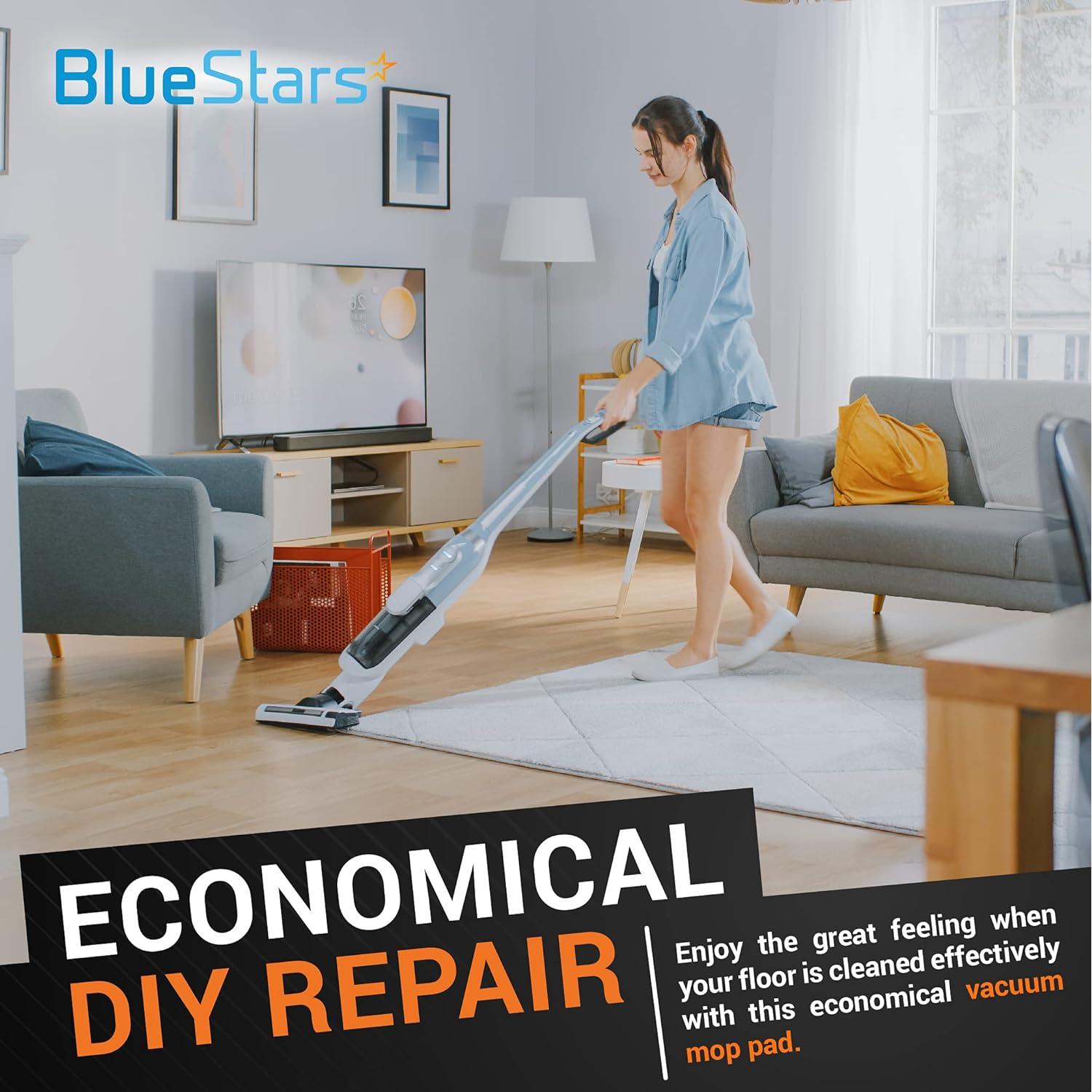 Almohadillas de Reemplazo Microfibra BlueStars para Mopa PurSteam 10 en 1