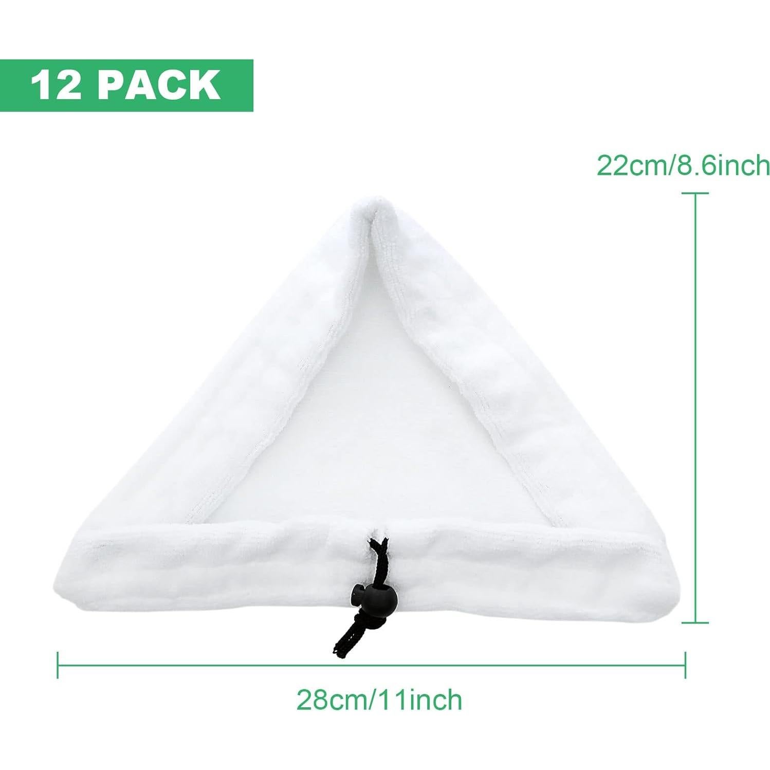 12 Almohadillas Reemplazo Microfibra para Mop Vapor Steamboy