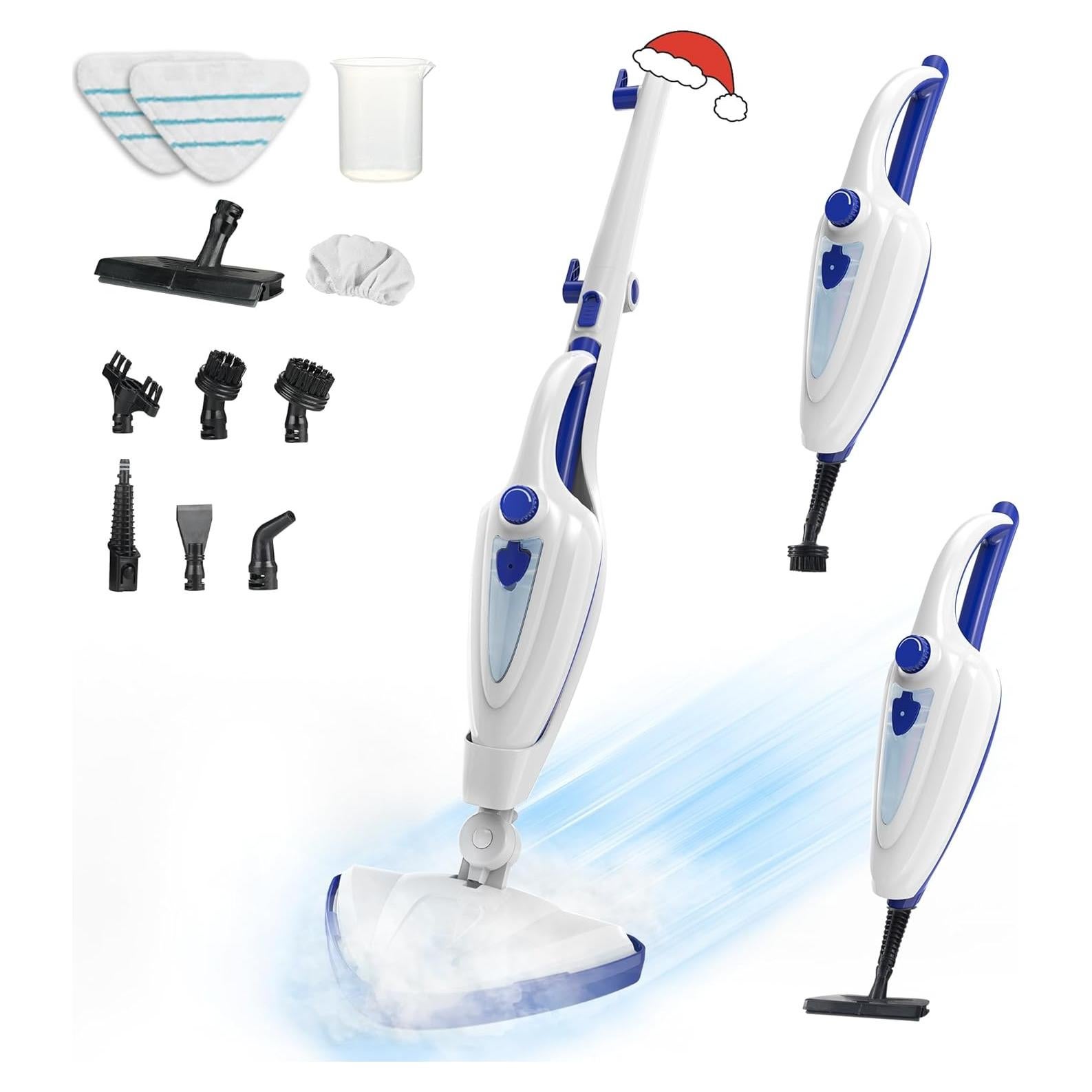 Mopa de Vapor Aspiron 1500W 12 en 1 Calentamiento Rápido 15s