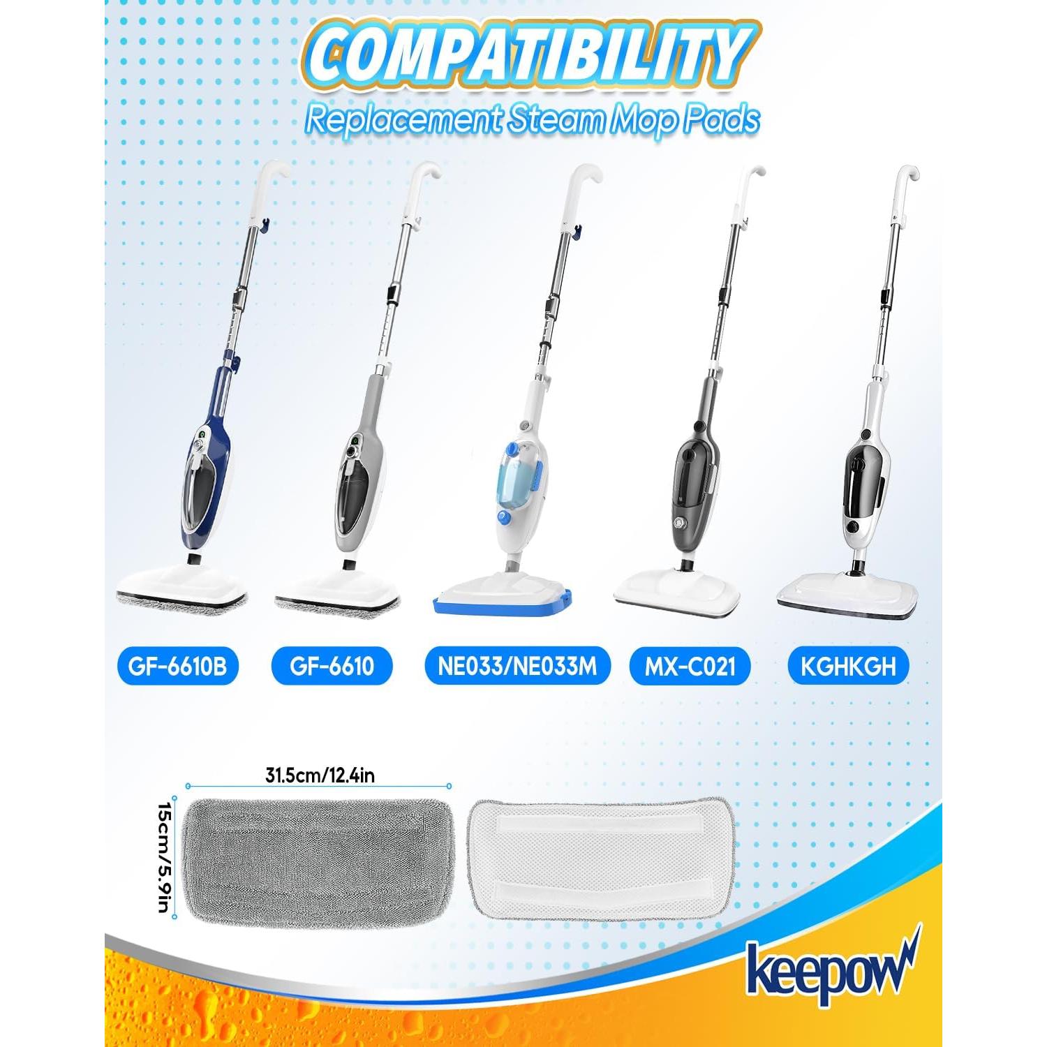 Almohadillas de Vapor KEEPOW para Mopa GorFanty GF-6610B - 4 Pzas