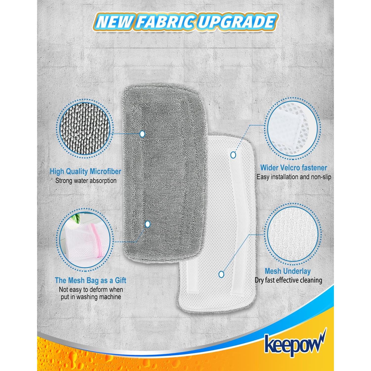 Almohadillas de Vapor KEEPOW para Mopa GorFanty GF-6610B - 4 Pzas