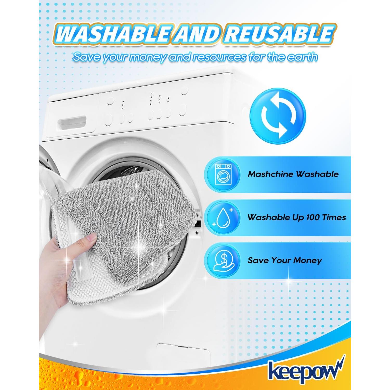 Almohadillas de Vapor KEEPOW para Mopa GorFanty GF-6610B - 4 Pzas