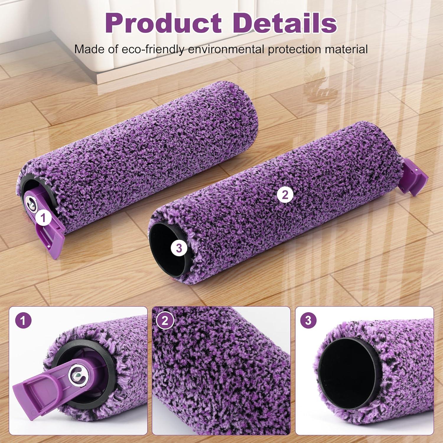 Rodillos de Cepillo Suave Janedtcyy para Shark Steam Pickup 3 en 1