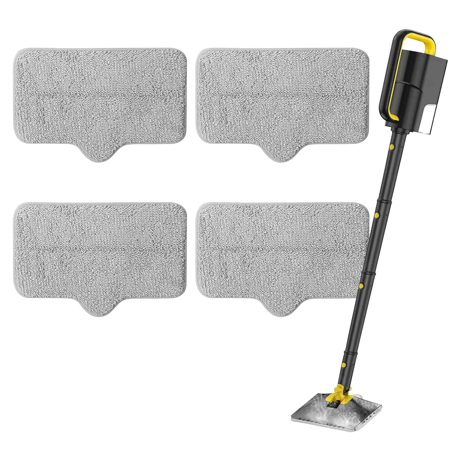 Paños de Mopa de Vapor Yicotira 4 Paquete Microfibra Lavables