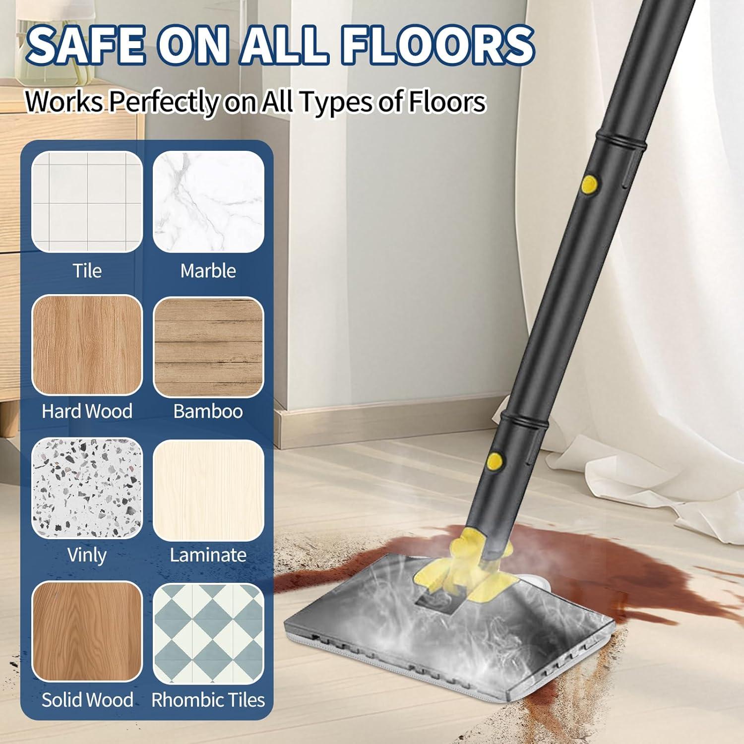 Paños de Mopa de Vapor Yicotira 4 Paquete Microfibra Lavables