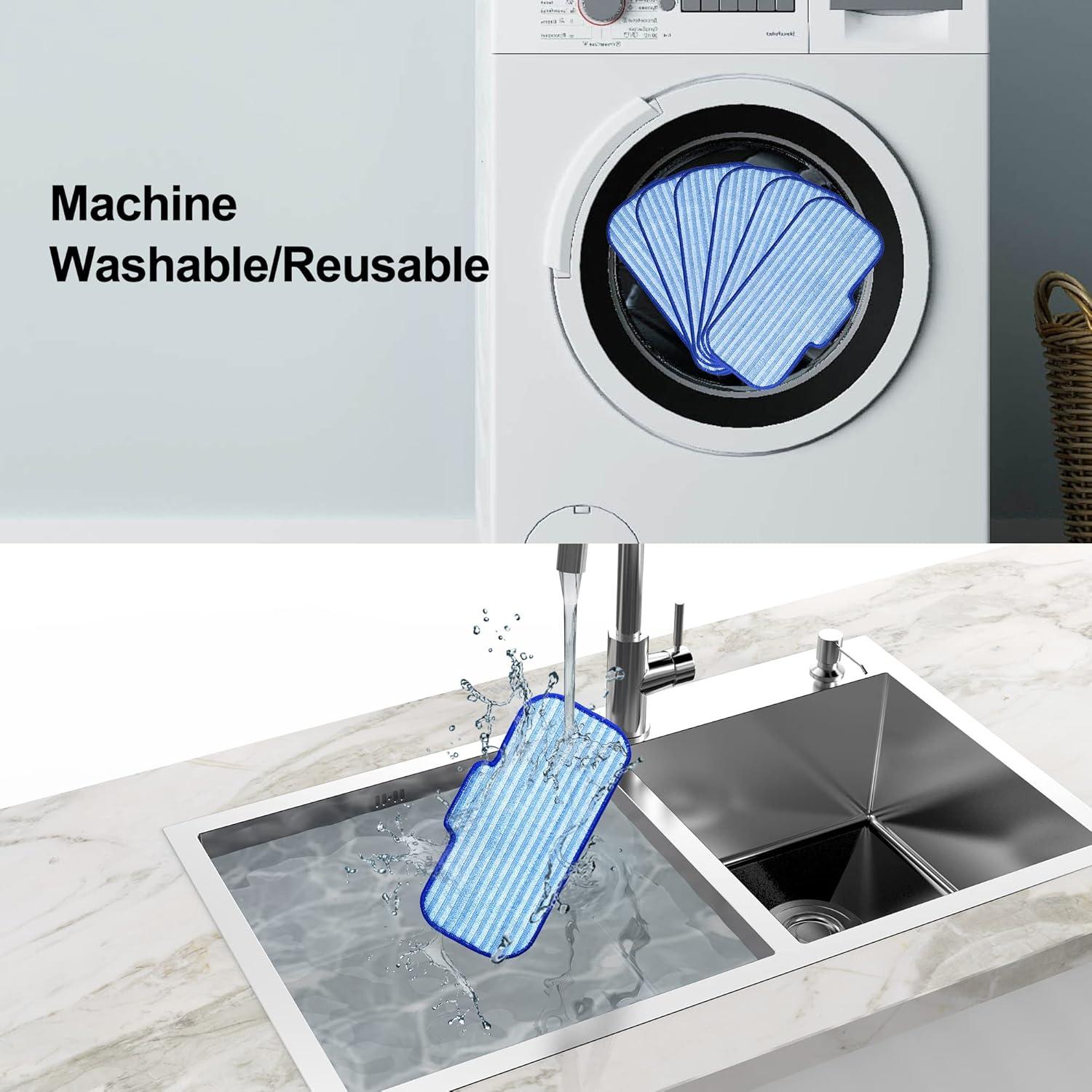 6 Almohadillas de Microfibra Reemplazo Newbealer NB603C NB602N