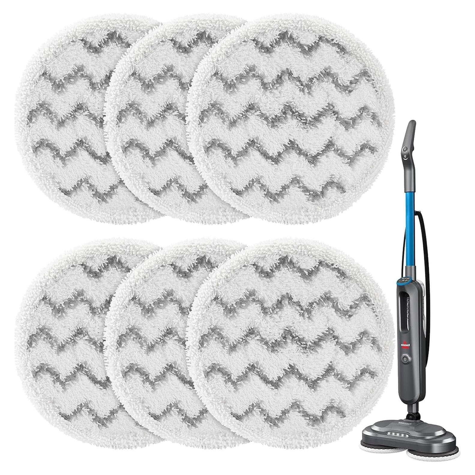 6 Almohadillas de Repuesto Bissell 3897A/3712 Microfibra