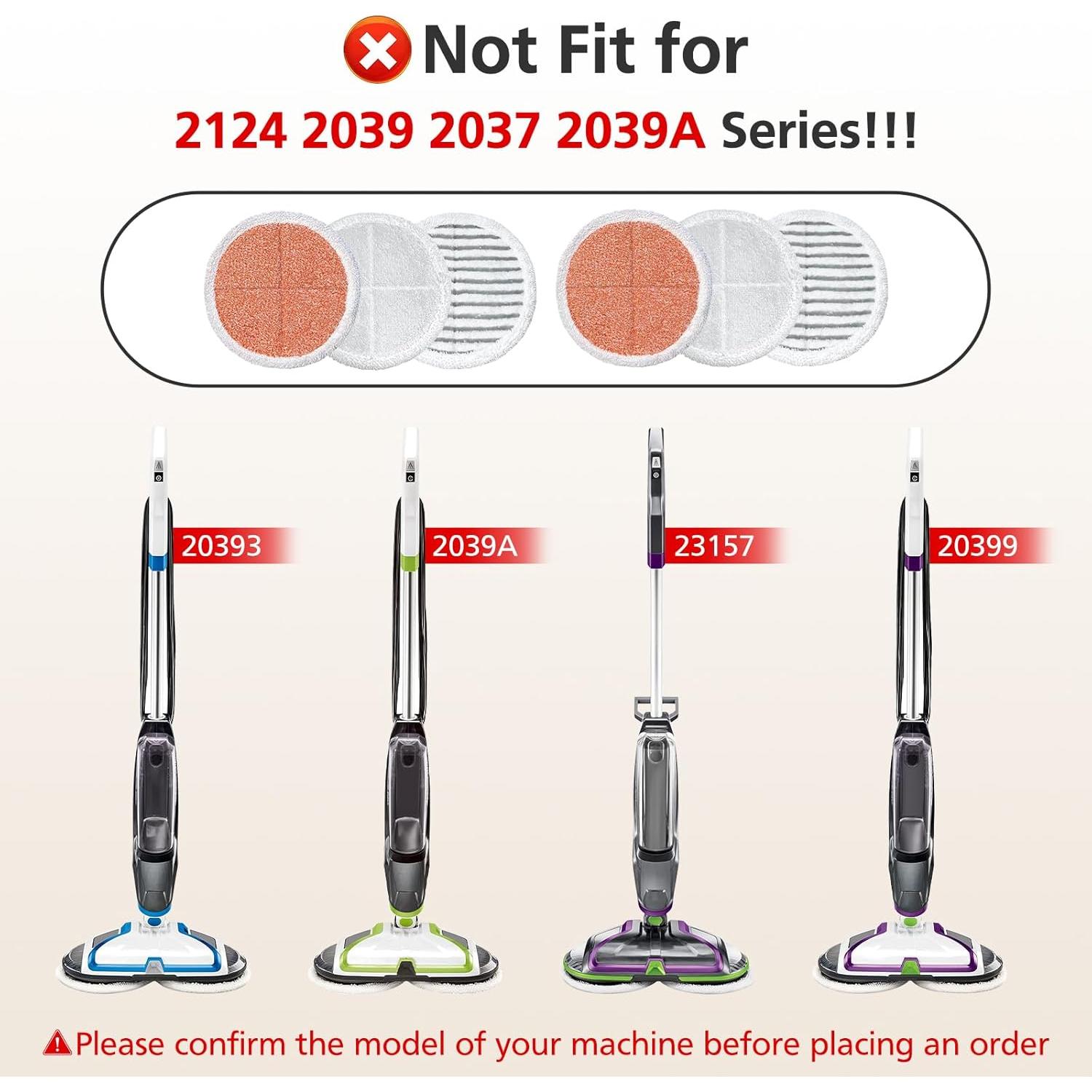 6 Almohadillas de Repuesto Bissell 3897A/3712 Microfibra