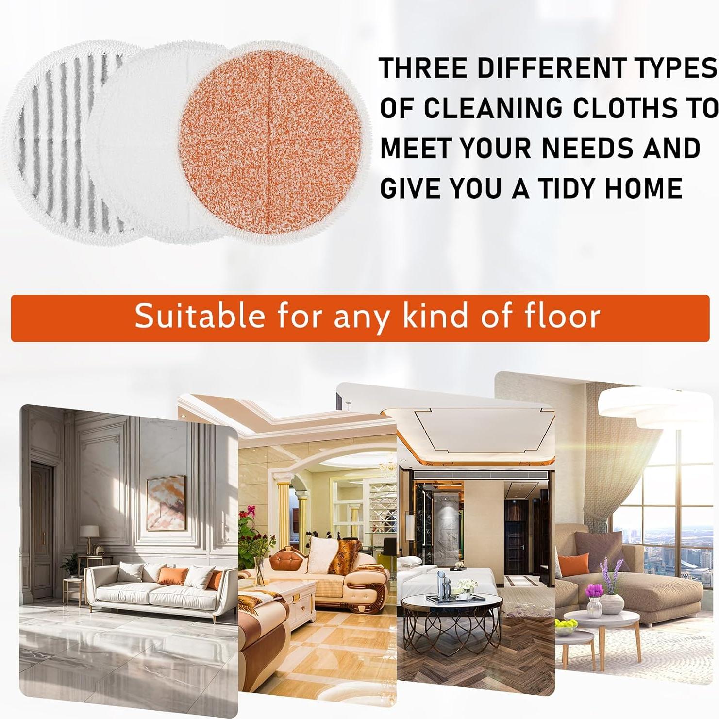 Juego de 18 Almohadillas de Vapor Teenyyou para Bissell 20.5 cm