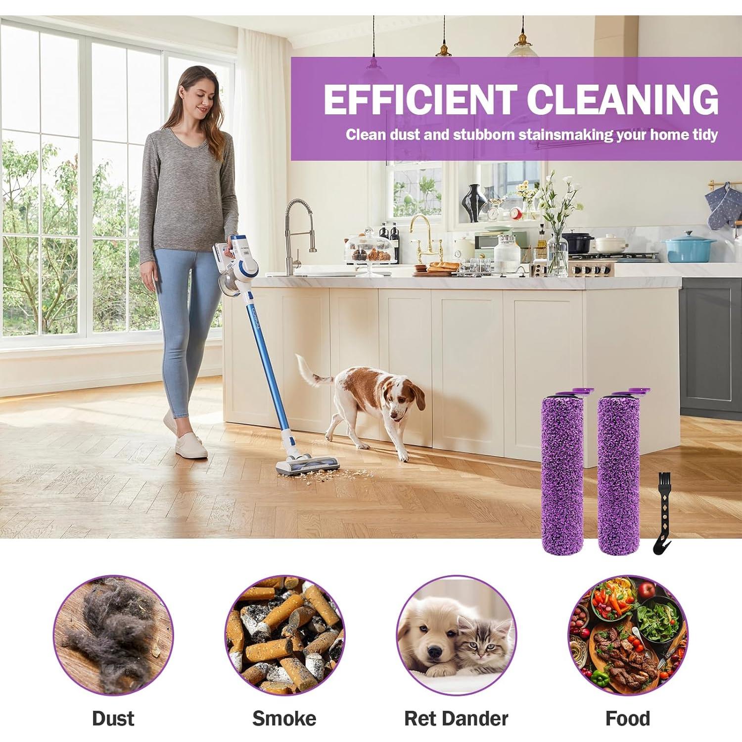 Kit de Rodillos de Cepillo Gnesyom para Aspiradora Shark SD200/SD201