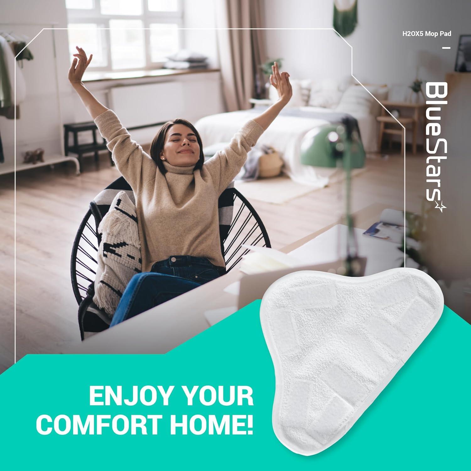 Almohadillas de Microfibra BlueStars para Mopas H2O X5 - 10 Pzas