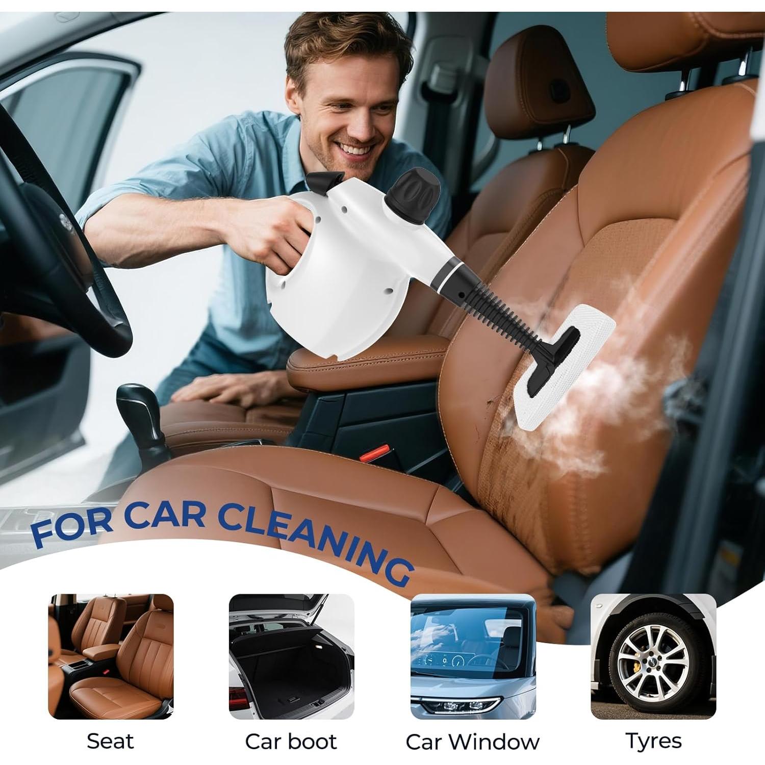 Limpiador a Vapor LABIGO EM-323 13PCS 1050W Blanco y Negro