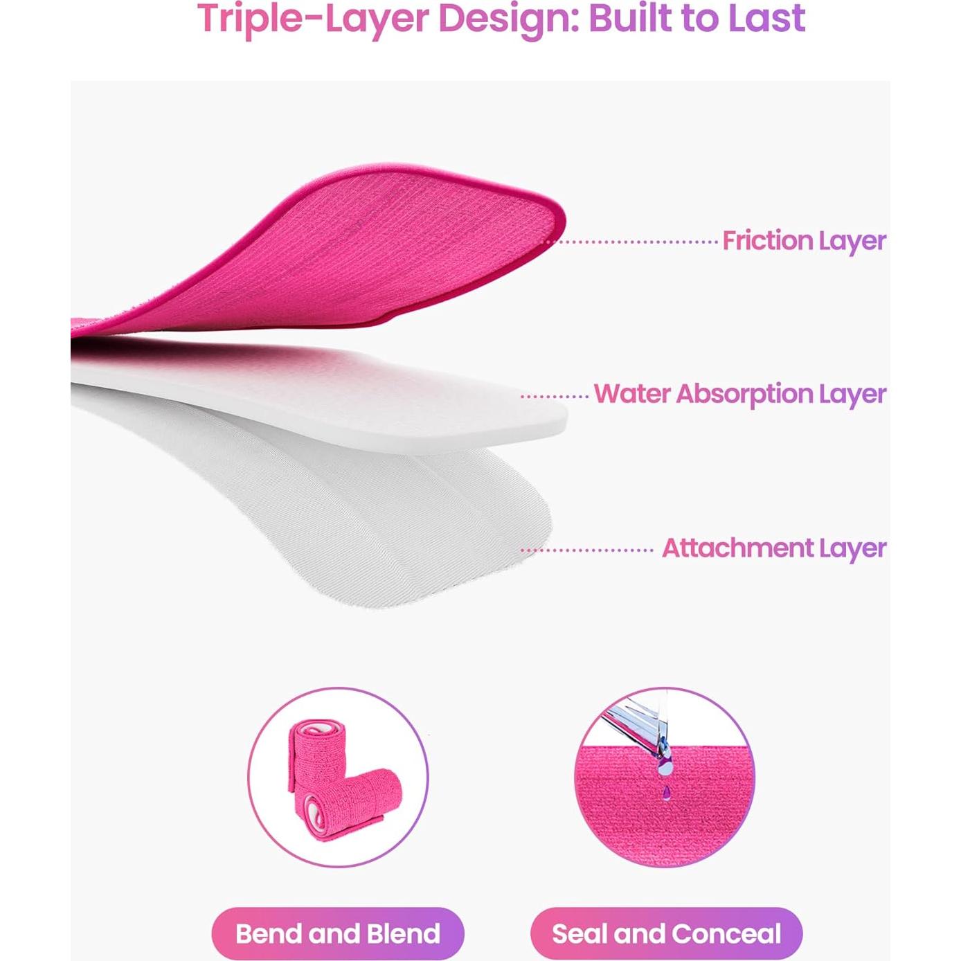 Paquete de 6 almohadillas de microfibra Schenley SLASSMK16