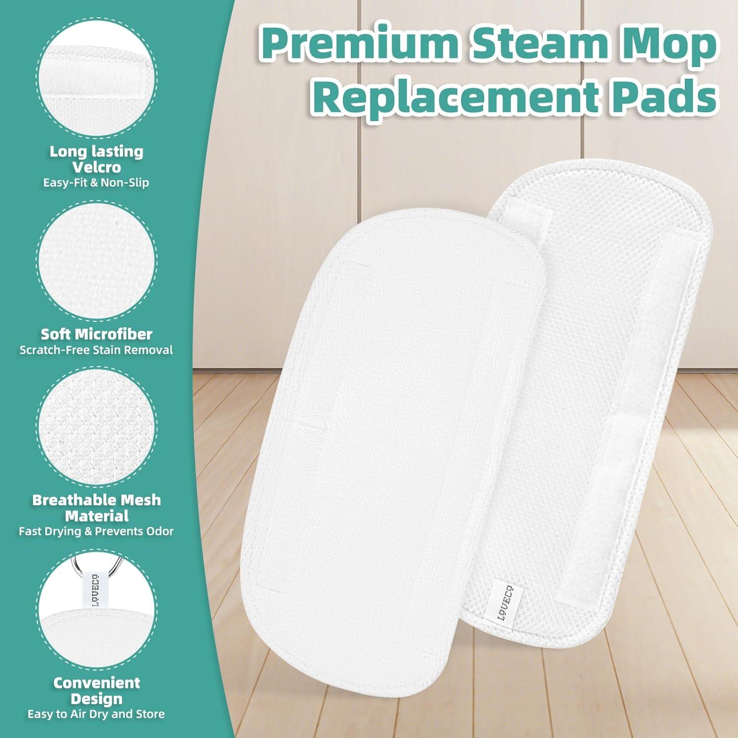 Almohadillas de Vapor Reutilizables Loveco para Mop 31.5x15cm