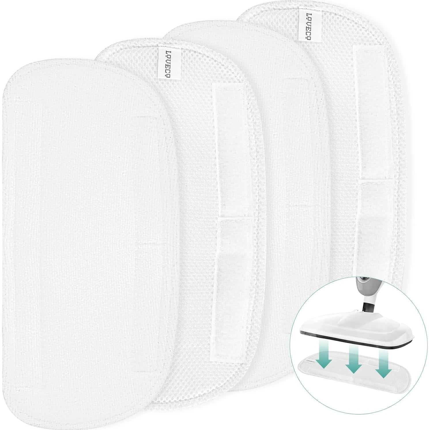 Almohadillas de Vapor Reutilizables Loveco para Mop 31.5x15cm