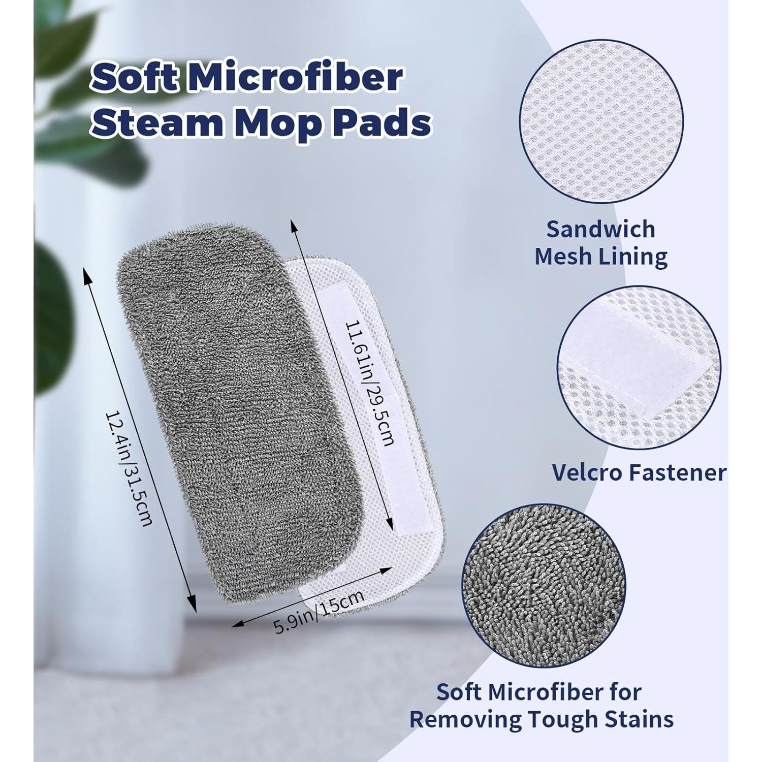 Paquete de 6 Paños de Microfibra para Mopa de Vapor Fanshuge