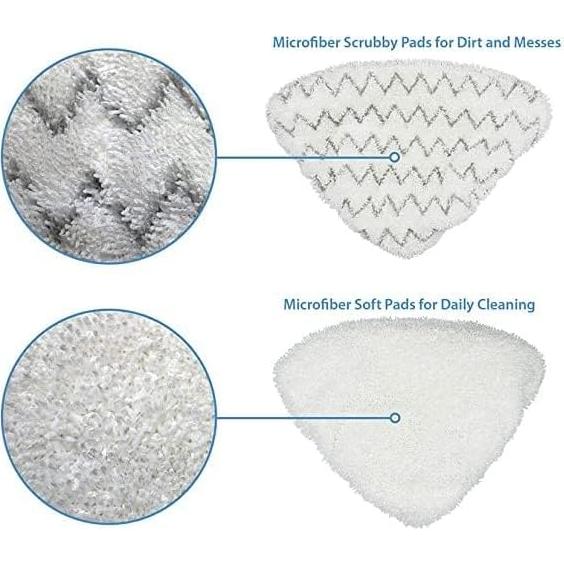 Paquete de 6 almohadillas de repuesto Bissell para mopas de vapor