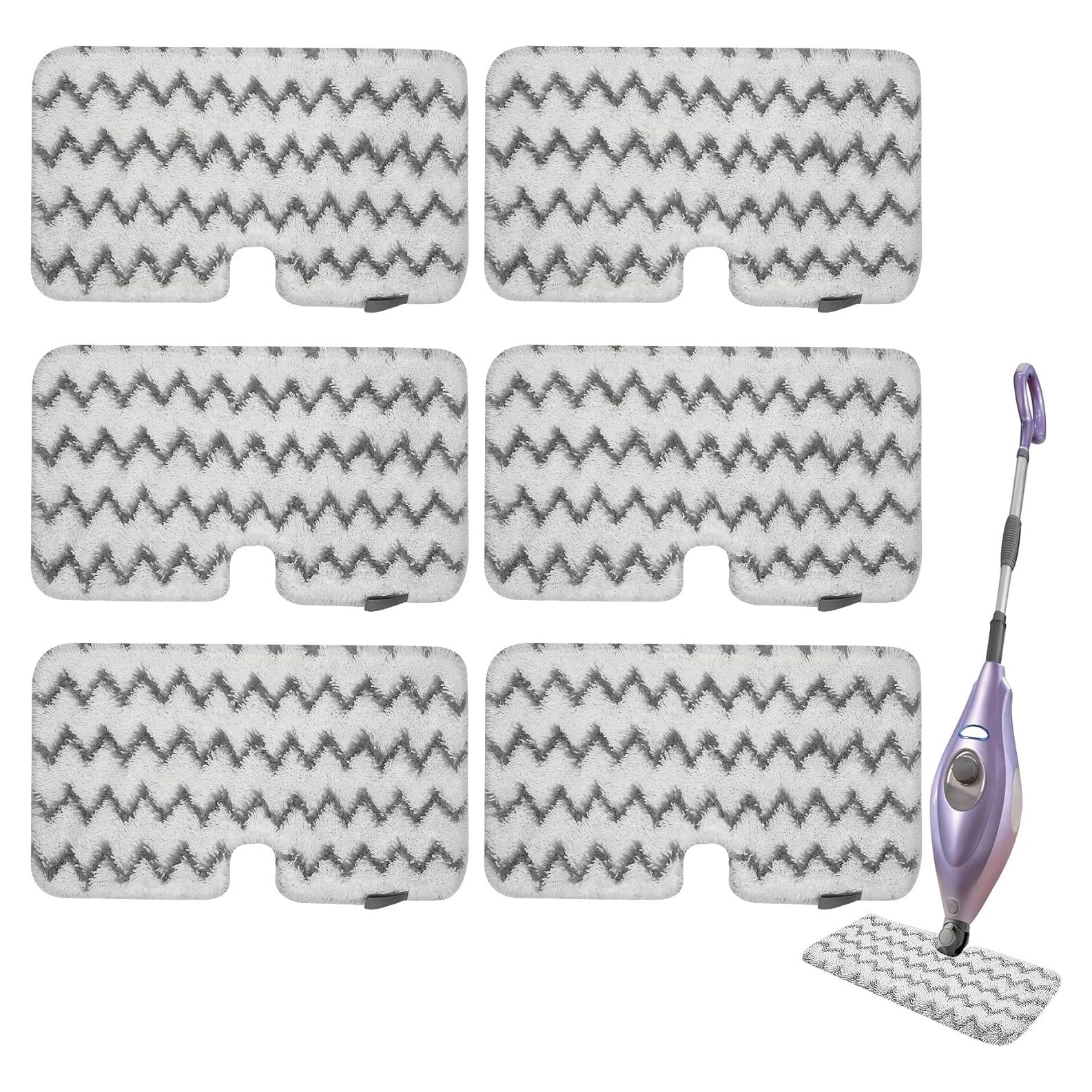 6 Almohadillas Reemplazo Microfibra Shark S3501 para Mop Vapor