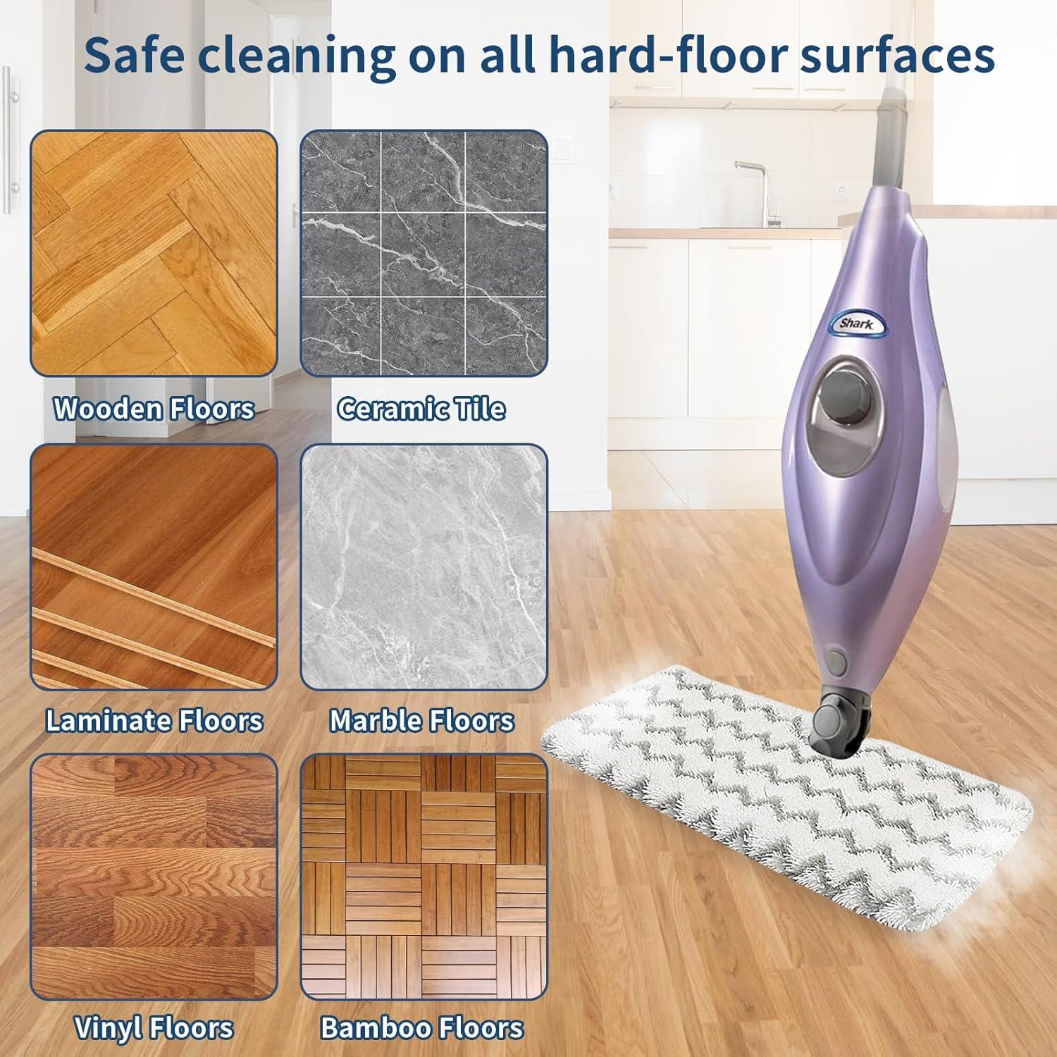 6 Almohadillas Reemplazo Microfibra Shark S3501 para Mop Vapor