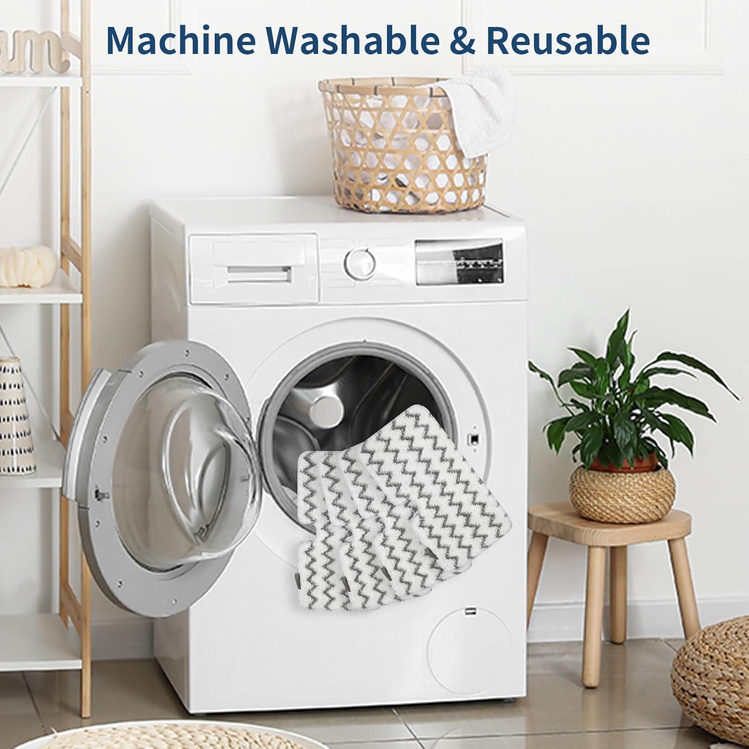 6 Almohadillas Reemplazo Microfibra Shark S3501 para Mop Vapor