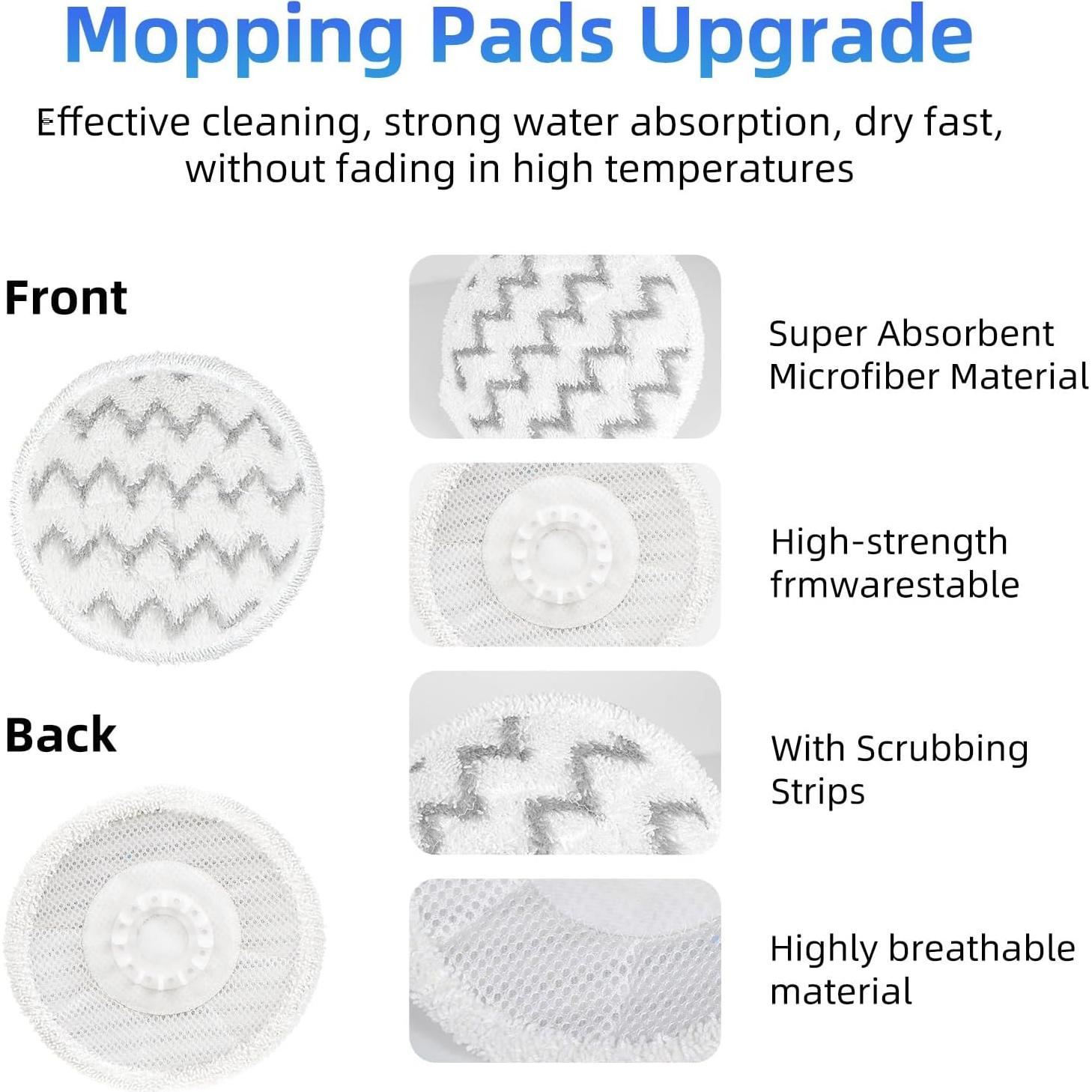 Almohadillas de Reemplazo VIEWALL para Mopas Shark - Paquete de 8