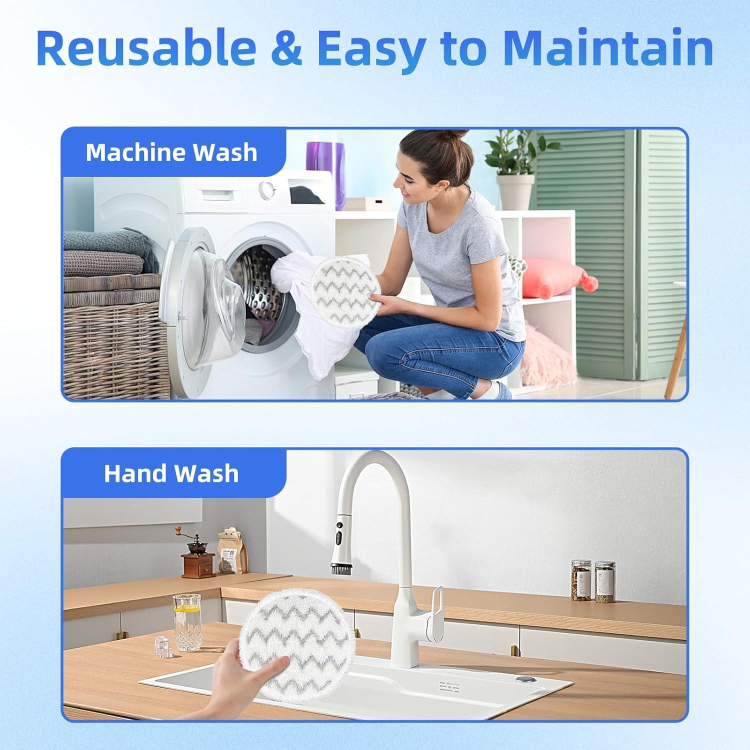 Almohadillas de Reemplazo VIEWALL para Mopas Shark - Paquete de 8