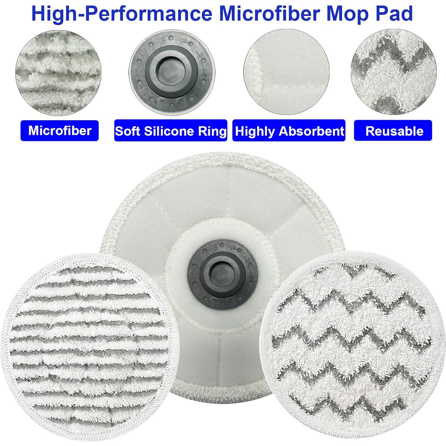 Paquete de 12 almohadillas de fregado LesinaVac para Bissell 3897A