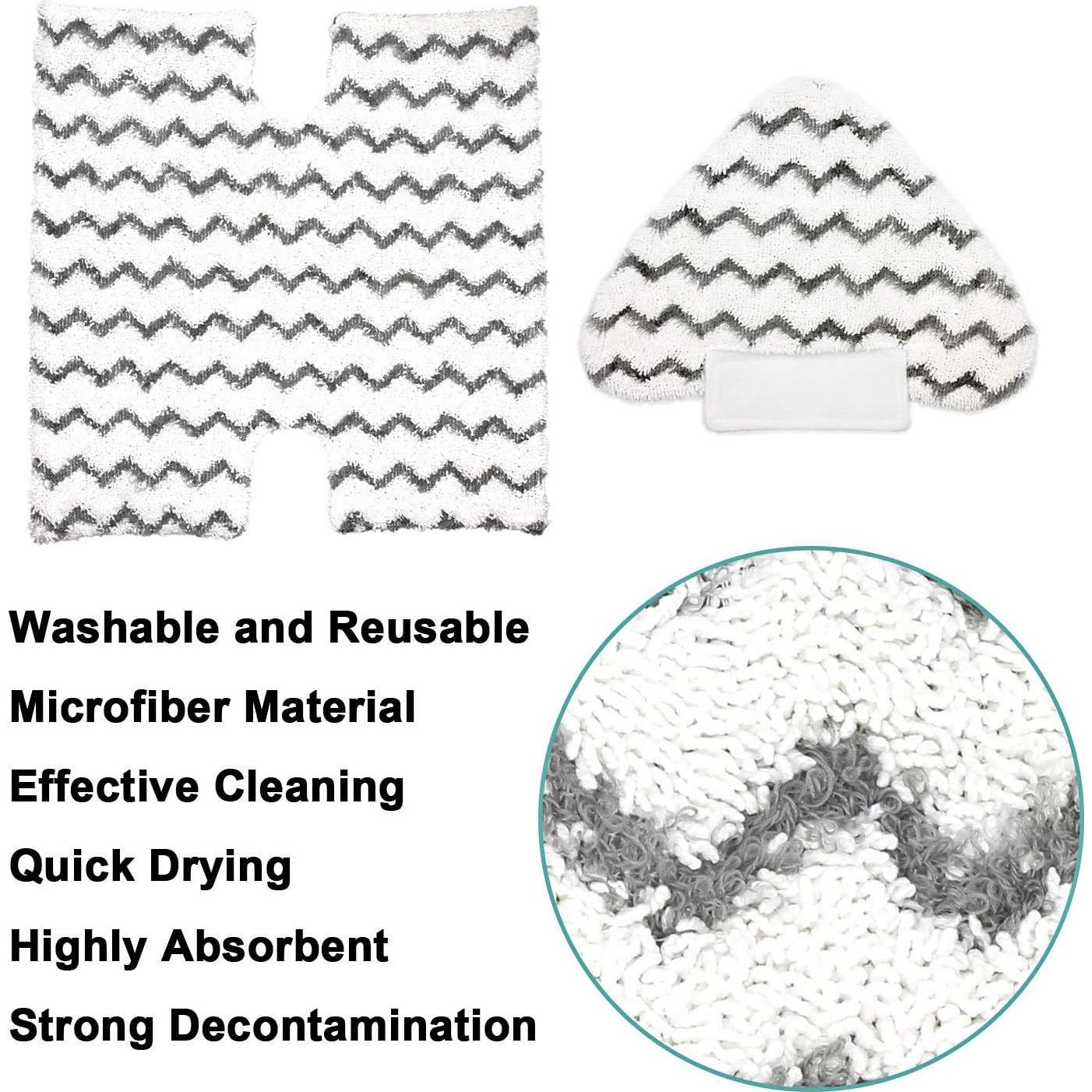 Paquete de 6 almohadillas de microfibra Extolife para mopa Shark