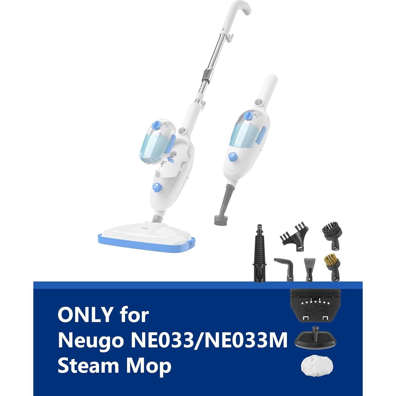 Kit de Accesorios 9 Piezas Neugo NE033 NE033M Limpiador Vapor