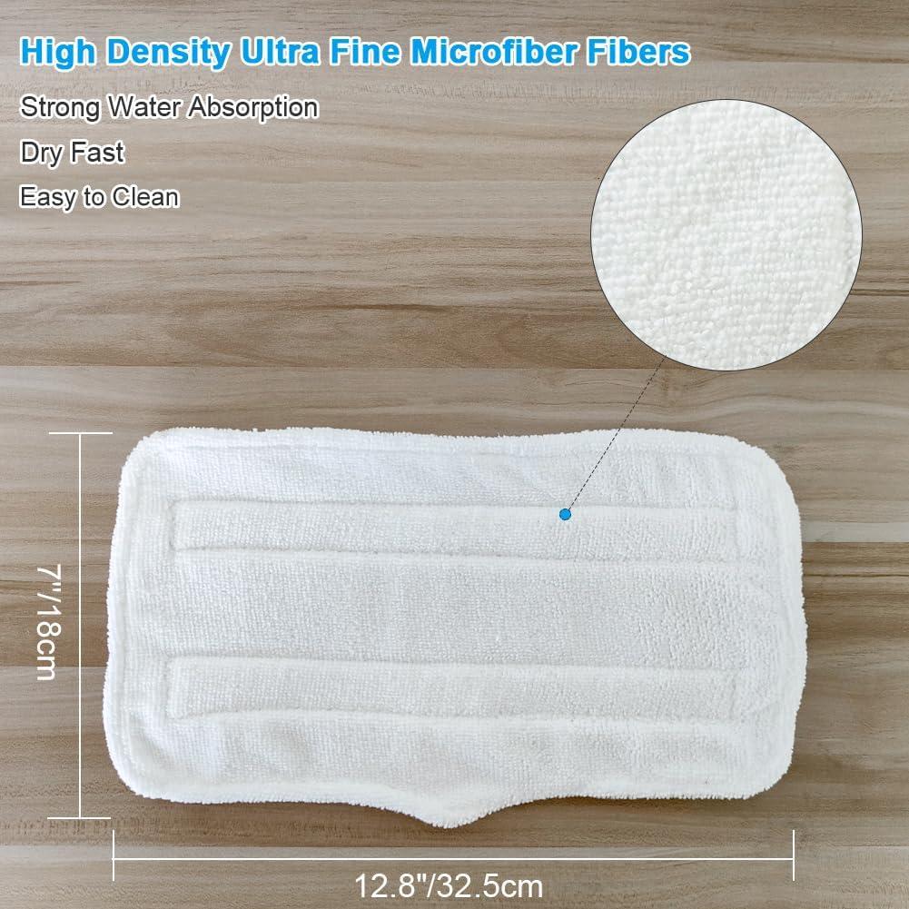 Almohadillas de Vapor Fushing 7 Pcs Microfibra Lavables para Mopas Shark