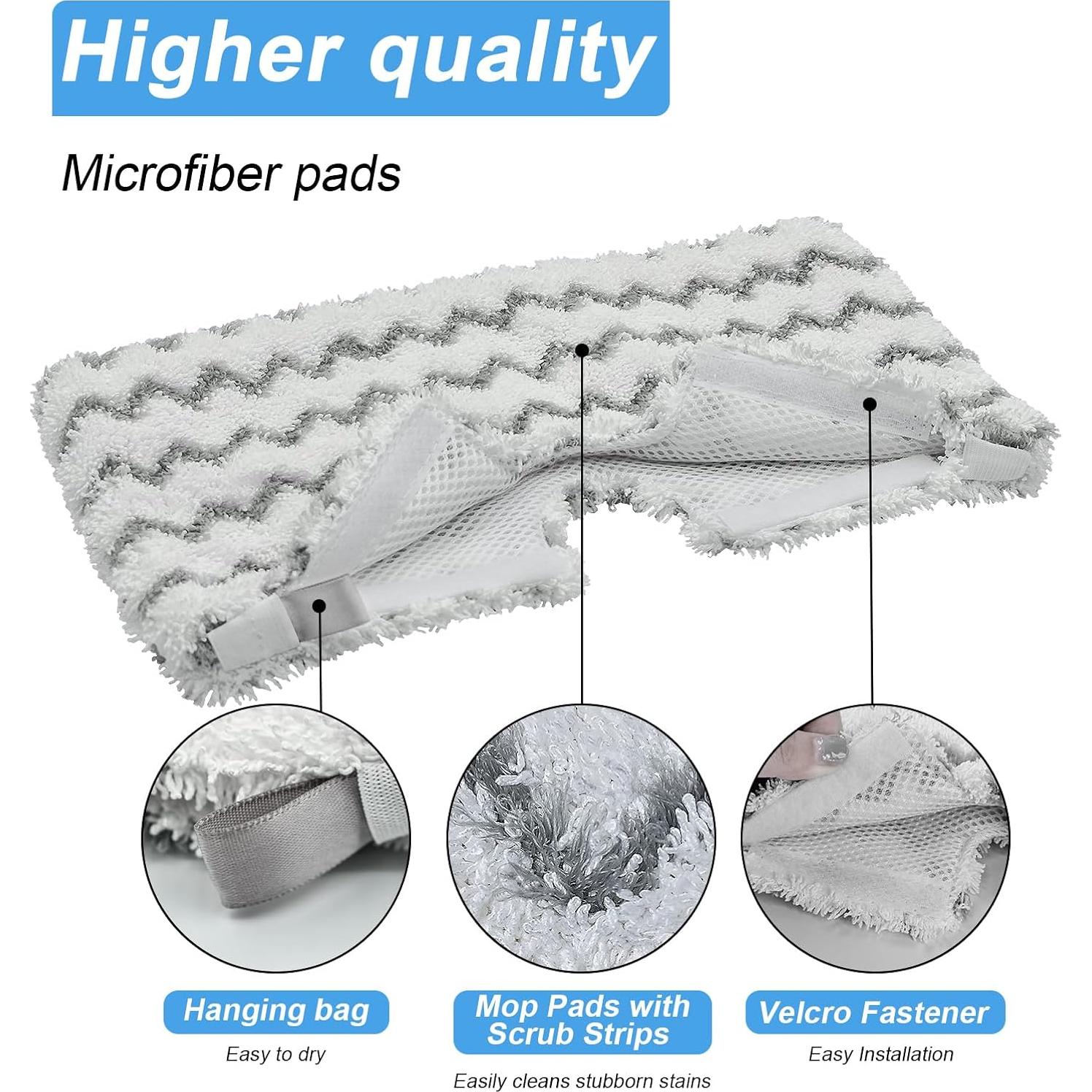 Almohadillas de Reemplazo para Mopas de Vapor Shark S3500 - 3 Piezas Microfibra