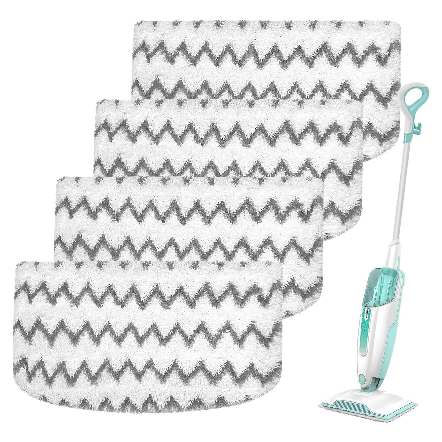 Almohadillas de Reemplazo JIUMEE para Mopa de Vapor Shark S1000 - 4 Piezas Microfibra Lavables