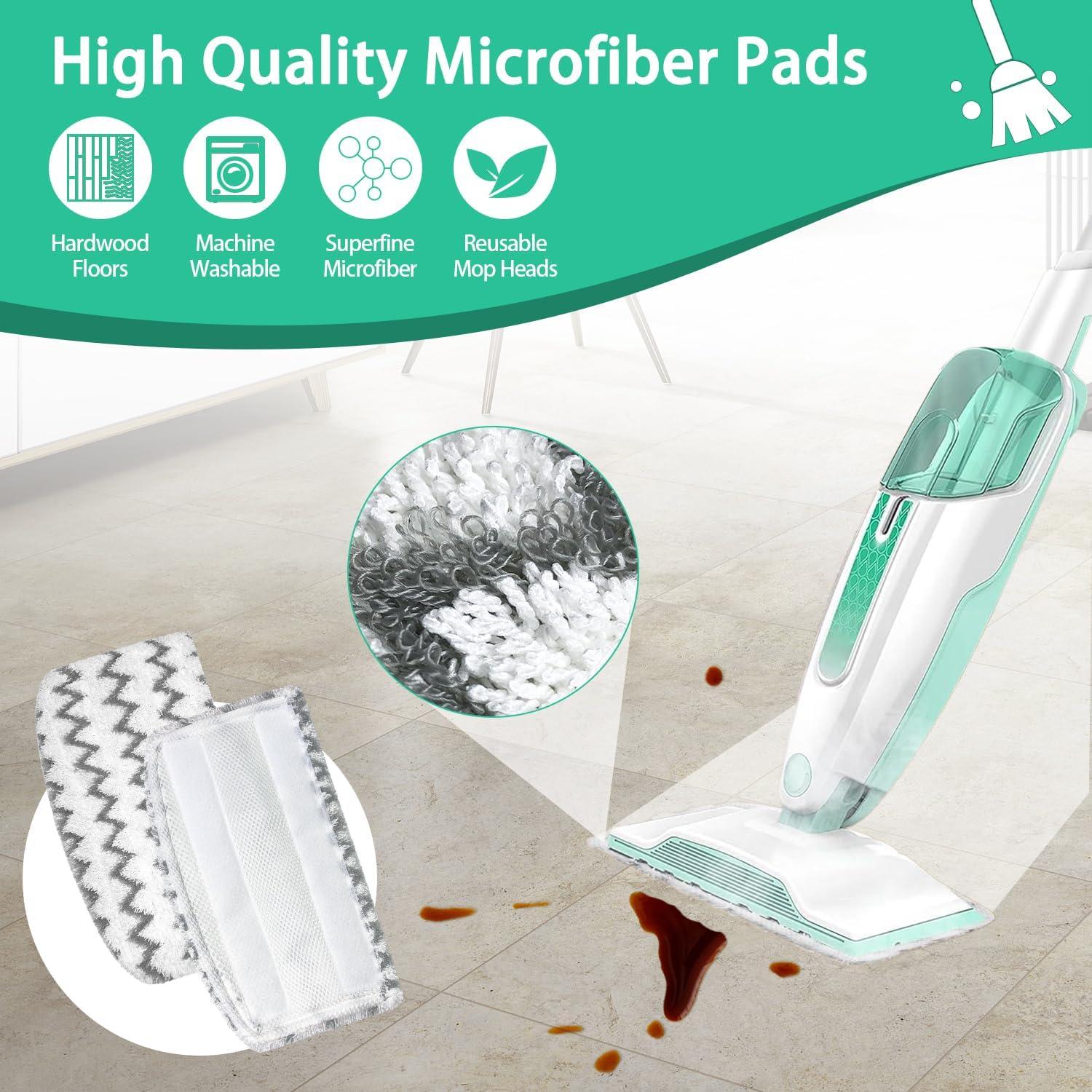 Almohadillas de Reemplazo JIUMEE para Mopa de Vapor Shark S1000 - 4 Piezas Microfibra Lavables