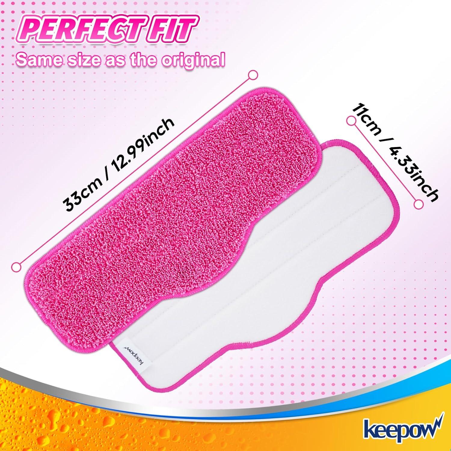 Paños de Microfibra KEEPOW para Mopa de Vapor Schenley 6 Pzas