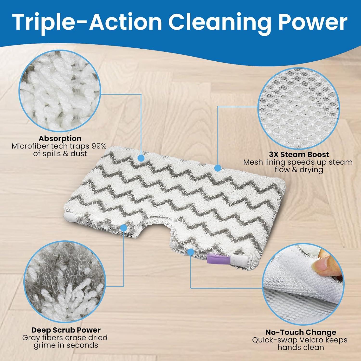 Paños de Reemplazo Microfibra para Mopa Vapor AXEGY S3500