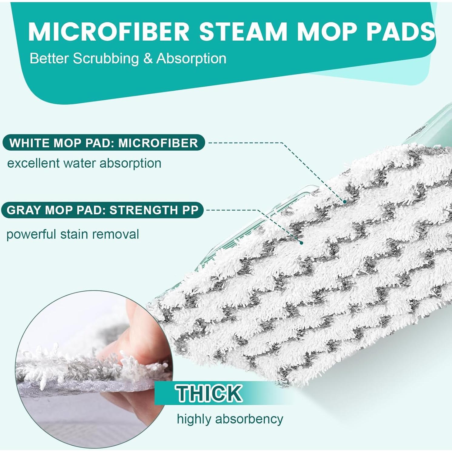 Paquete de 6 almohadillas de microfibra YHOVID para mopas Shark