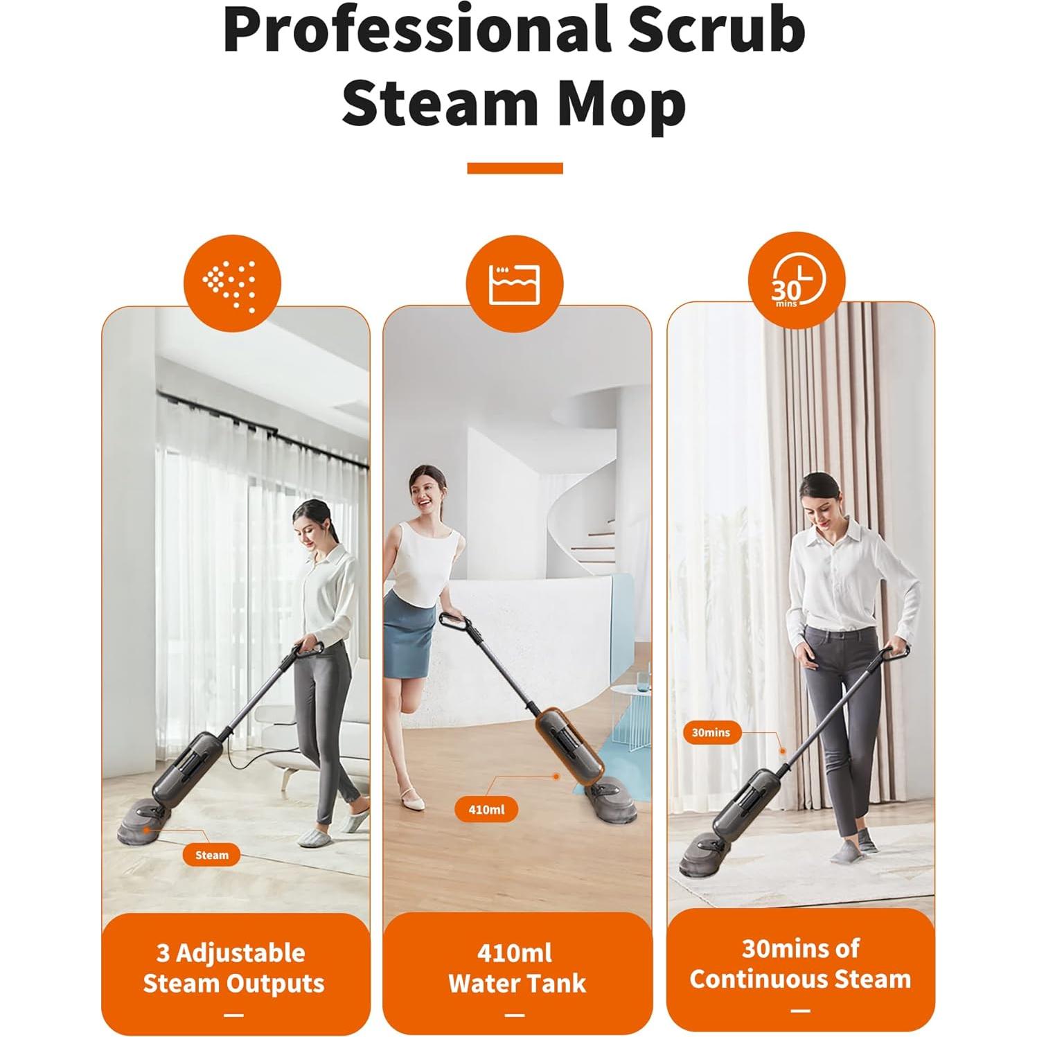 Aspiradora de Vapor Aspiron AS-CA001 1100W 410ml 3 Modos