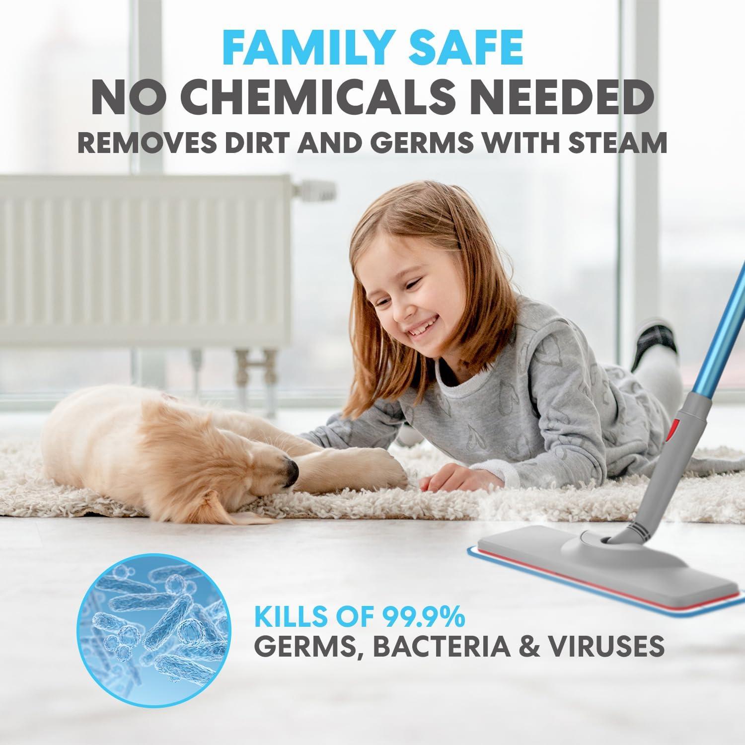 Mopa de Vapor Simpli-Magic 10-en-1 con Vaporizador Desmontable