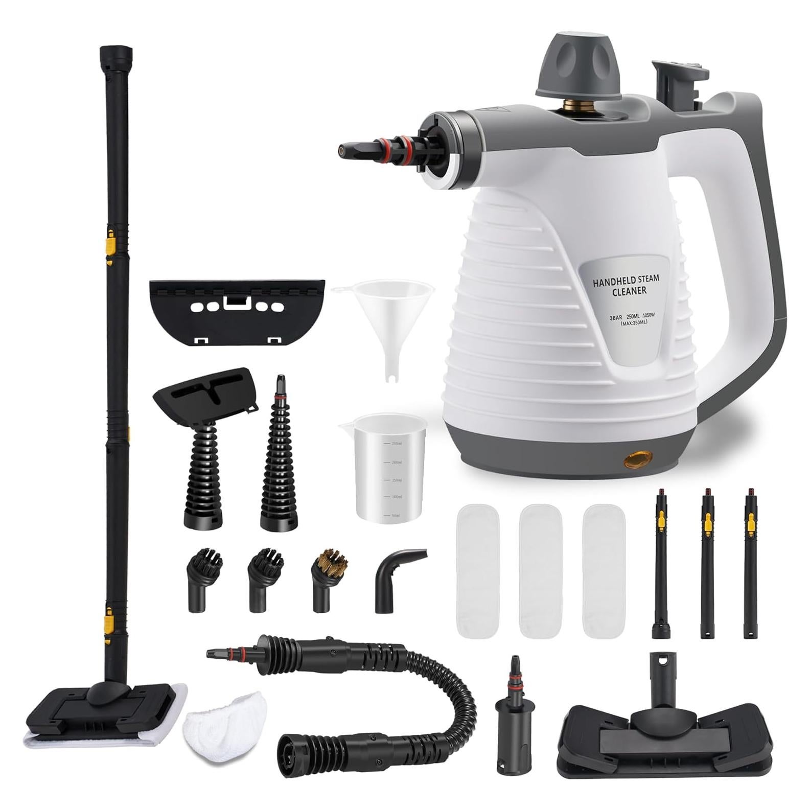 Limpiador de Vapor de Mano Ancohom 350ml 1050W Portátil