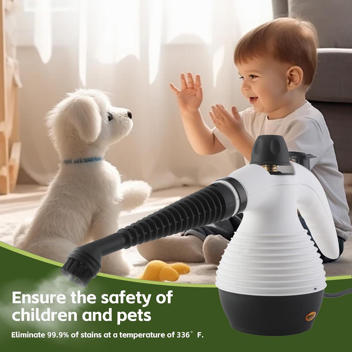 Limpiador de Vapor TVWVT 2 en 1 1050W 350ml Multiusos